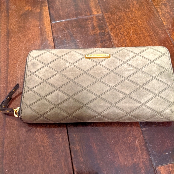 Rebecca Minkoff Embossed Nubuck Zip Around Wallet - Picture 1 of 5
